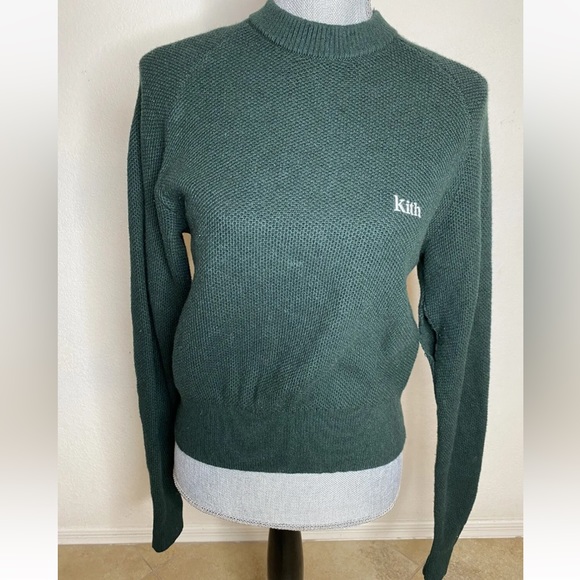 Kith | Sweaters | Kith Green Pullover Crewneck Sweater | Poshmark